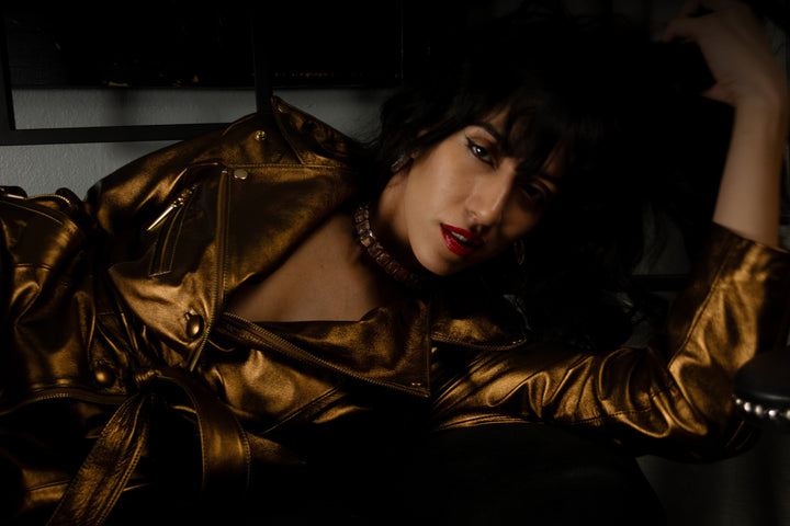 Trench Coat Cher Metal Bronze